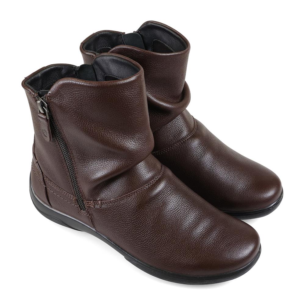 Padders Ladies Dual Fit Comfort 2E/3E BEAU - Bark Leather