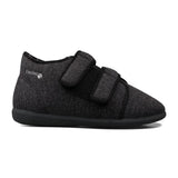Padders+ Mens Slippers Dual Fit K/L BRIAN - CHARCOAL FLECK