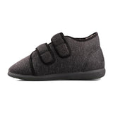 Padders+ Mens Slippers Dual Fit K/L BRIAN - CHARCOAL FLECK
