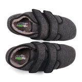 Padders+ Mens Slippers Dual Fit K/L BRIAN - CHARCOAL FLECK