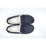 Padders Mens Slippers G Fit Side Stitched Washable CAYENNE - Navy Microsuede