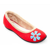 Padders Ladies Slippers HAPPY - Red Combi