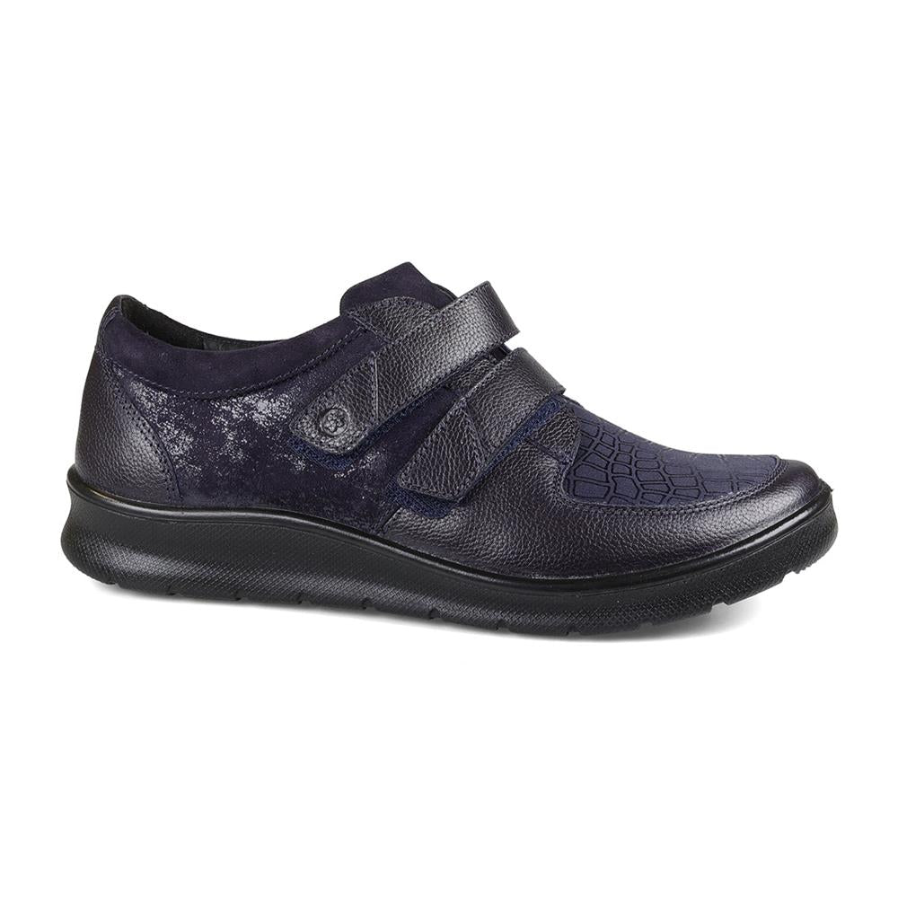 Padders Ladies Dual Fit Comfort 2E/3E LILY - Navy Combi