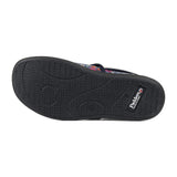 Padders Ladies Slippers 2E Fit DM Construction MELLOW - Denim Floral Cord