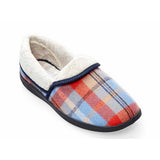 Padders Ladies Slippers 2E Fit DM Construction MELLOW - Blue Combi