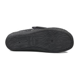 Padders+ Mens Slippers Dual Fit K/L OLIVER - BLACK MIXED CHECK