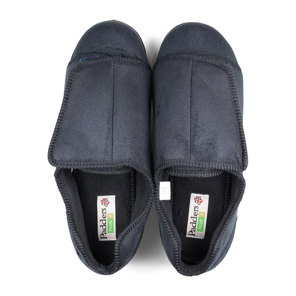 Padders+ Mens Slippers Dual Fit H/K PETER - Navy