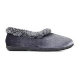 Padders Ladies Dual Fit Slippers 2E/3E SHAE - Grey Sparkle Cord