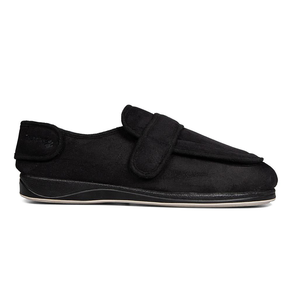 Padders+ Mens Slippers G Fit Vulcanised WRAP - Black