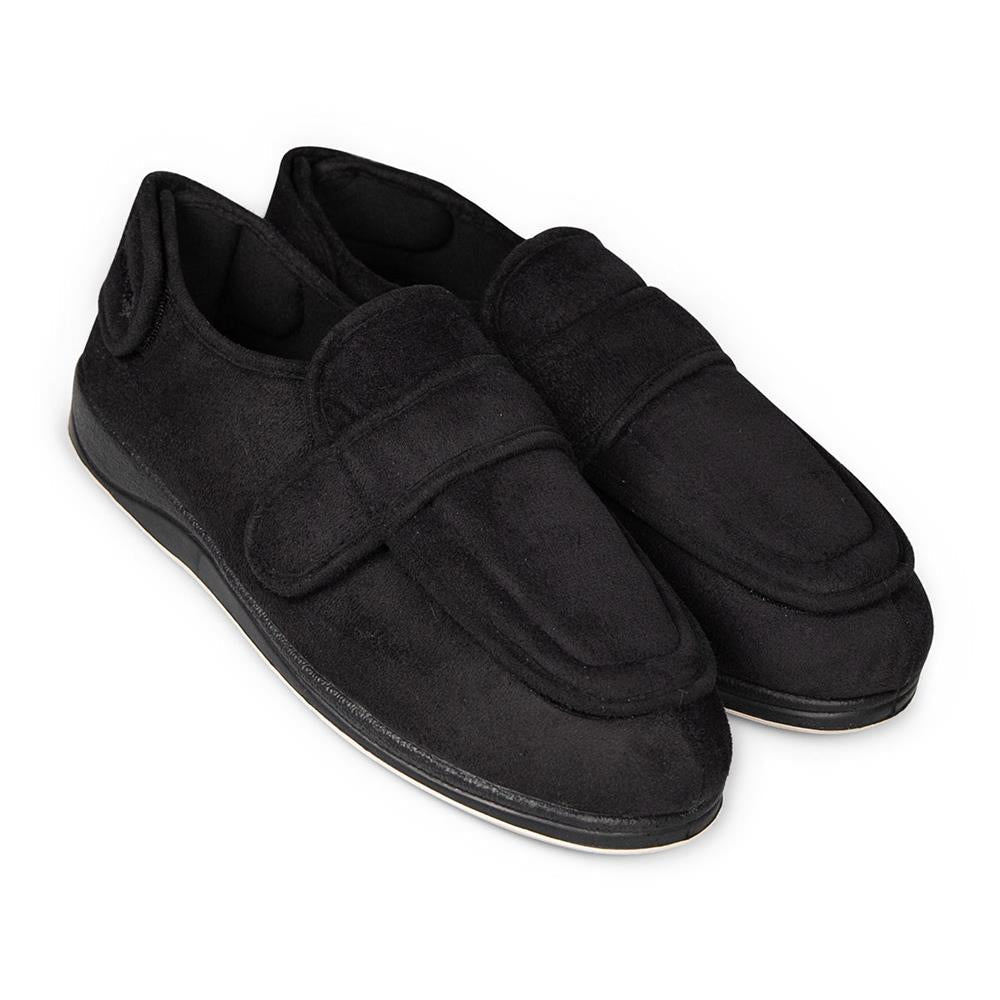 Padders+ Mens Slippers G Fit Vulcanised WRAP - Black