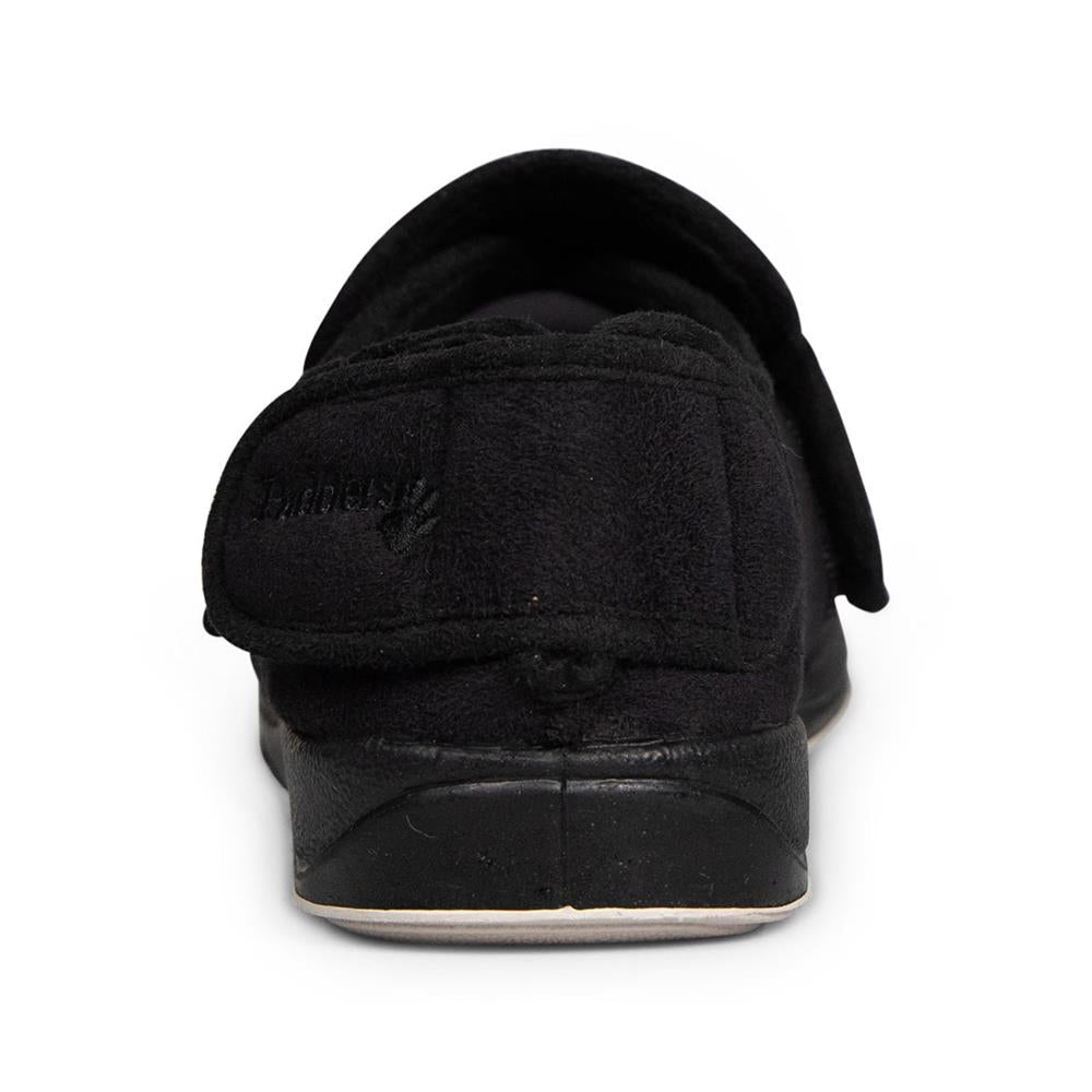 Padders+ Mens Slippers G Fit Vulcanised WRAP - Black