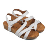 Padders Ladies Comfort Sandals 2E Fit MARINA - White Leather