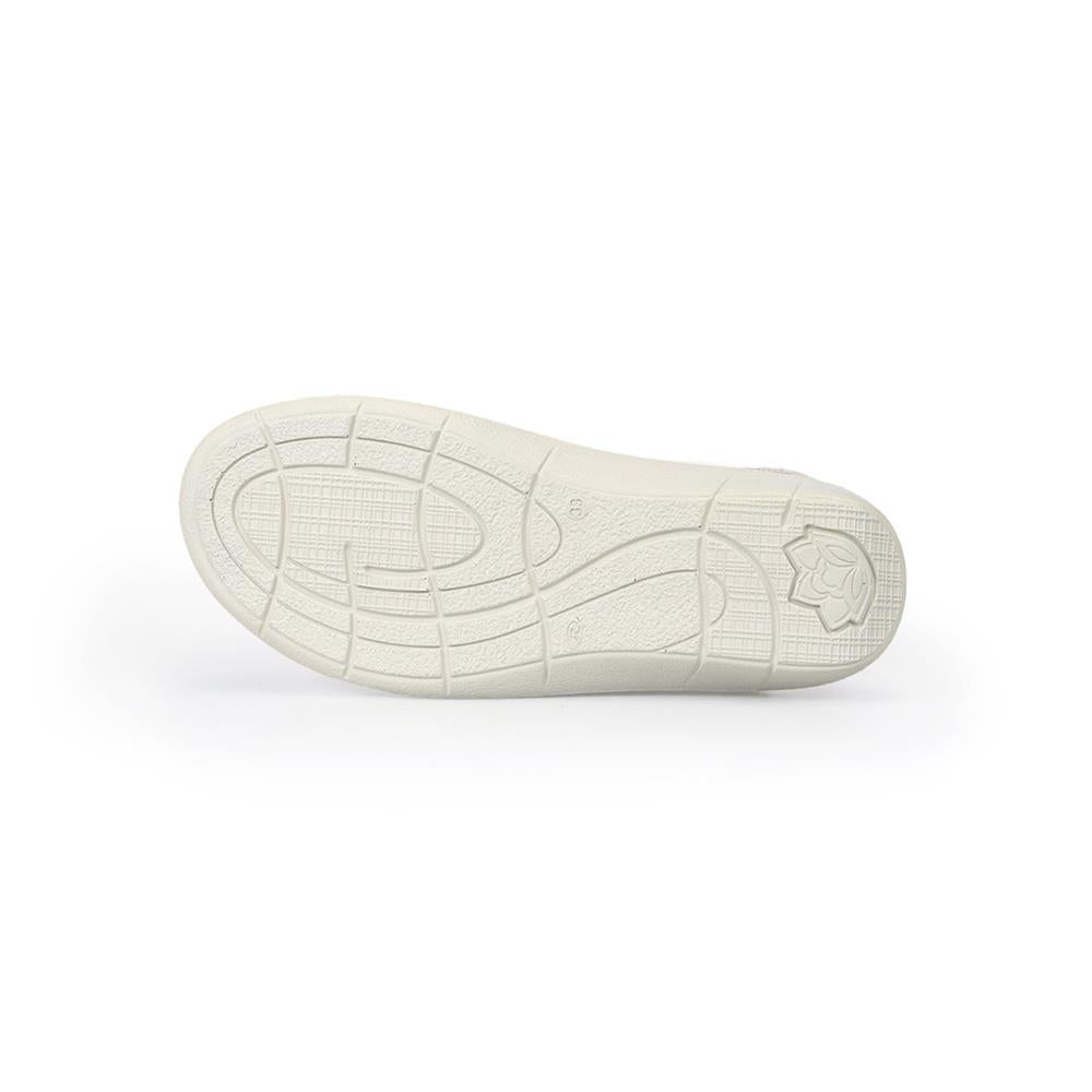 Padders+ Ladies Comfort Sandals 2E/4E Fit MAGDA - White Leather