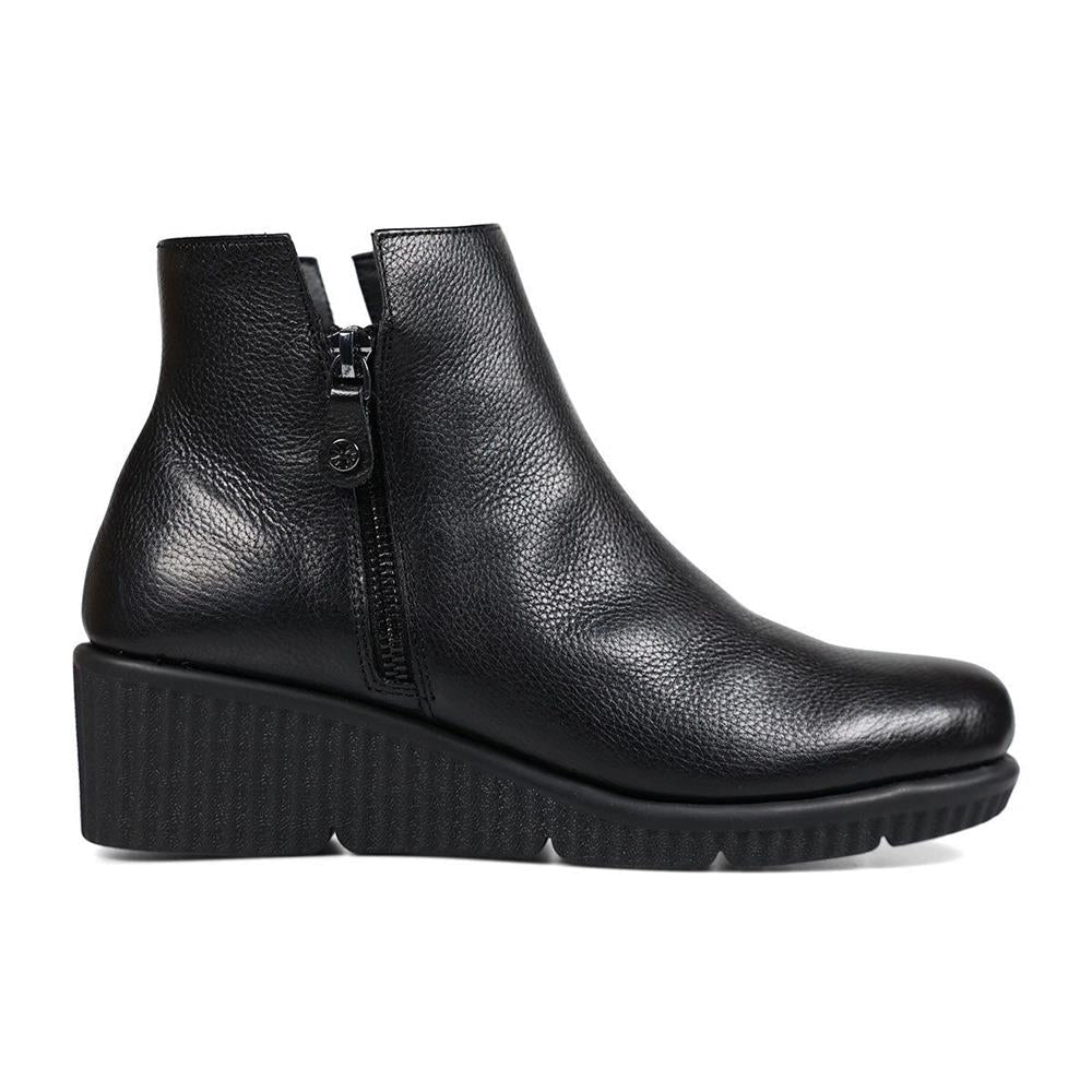 Essential Comfort Boots E Fit CLARICE - Black Leather