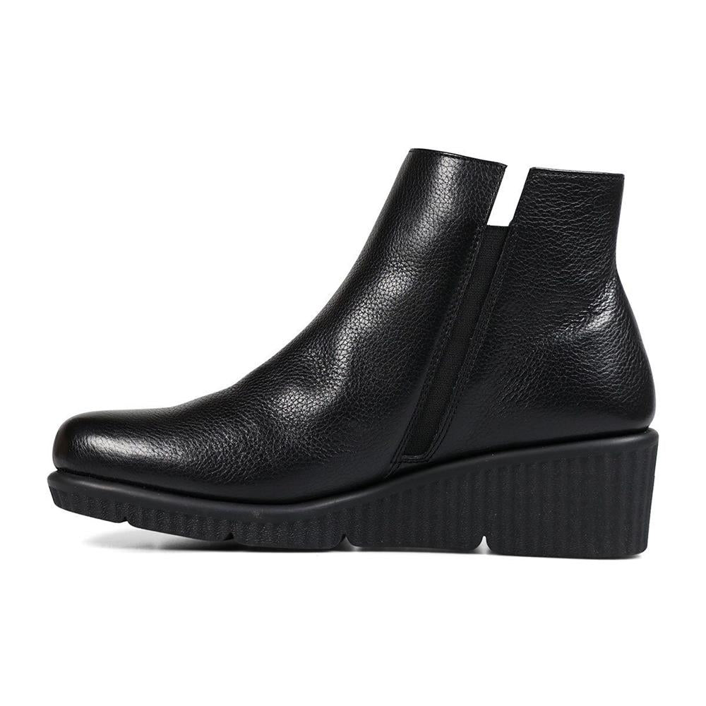 Essential Comfort Boots E Fit CLARICE - Black Leather
