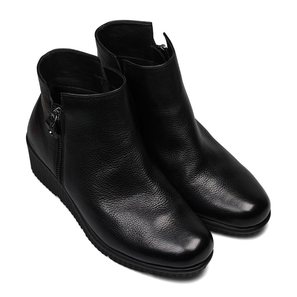 Essential Comfort Boots E Fit CLARICE - Black Leather