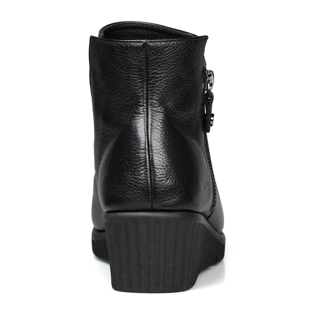 Essential Comfort Boots E Fit CLARICE - Black Leather