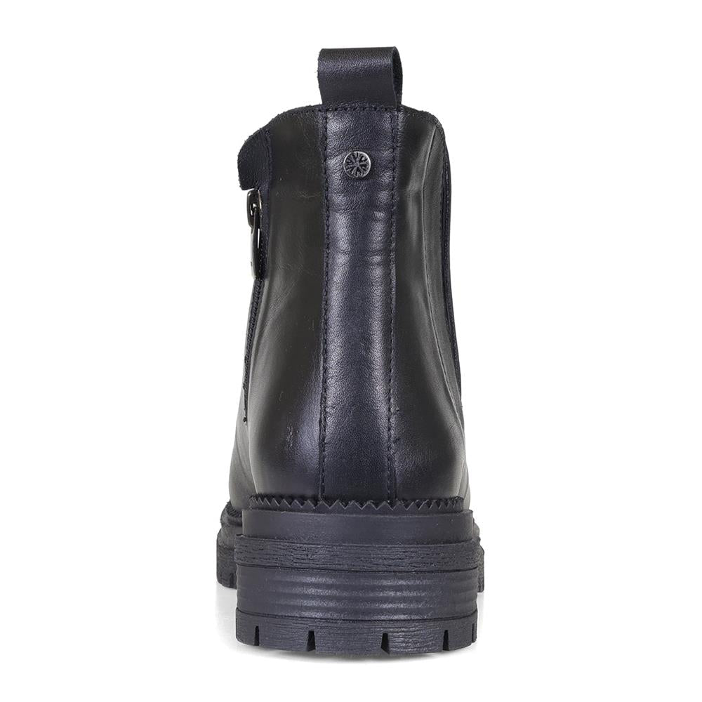 Contemporary Comfort Boots E Fit ASH - Black Leather