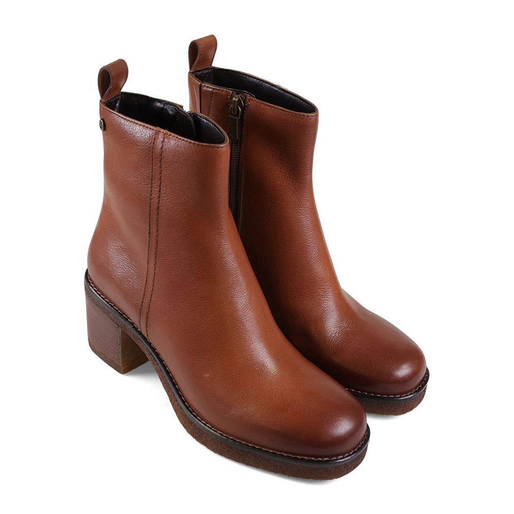 Contemporary Comfort Boots EE Fit HARPER - Tan Tumbled Leather