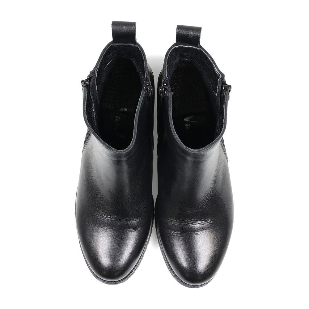 Essential Comfort Boots D Fit SAGE - Black Leather