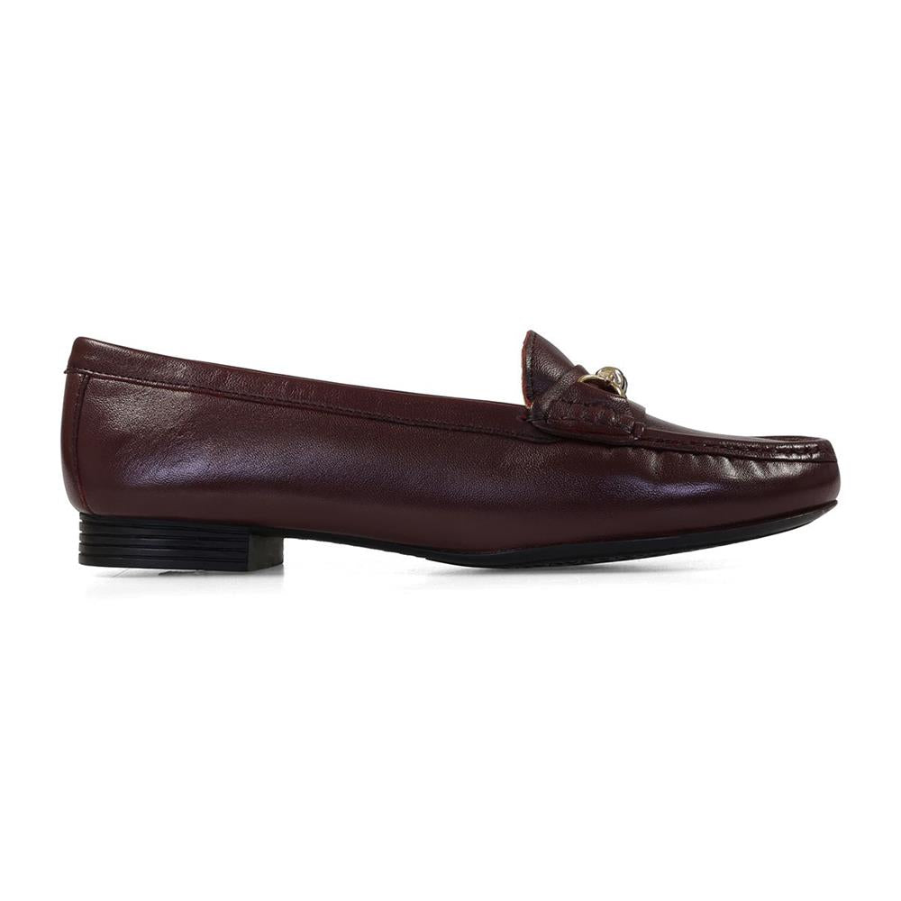Essential Comfort Flats CAMERON - Burgundy Leather