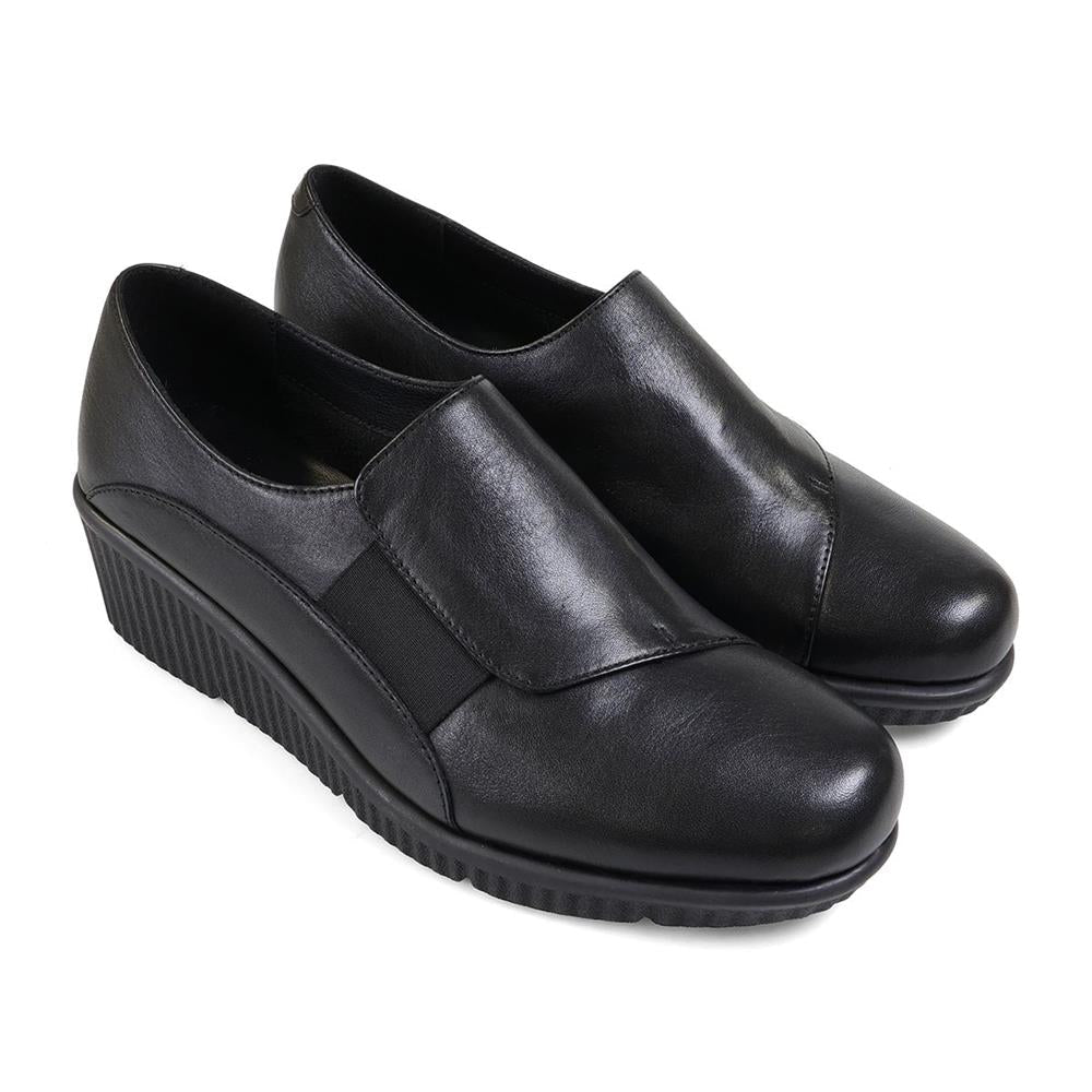 Wedges Classic E Fit ROSA - Black Leather