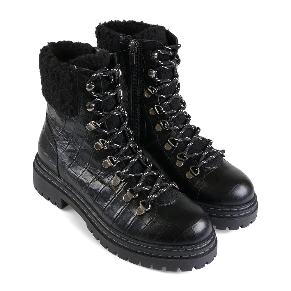 Essential Comfort Boots EE Fit ARLO - Black Croc