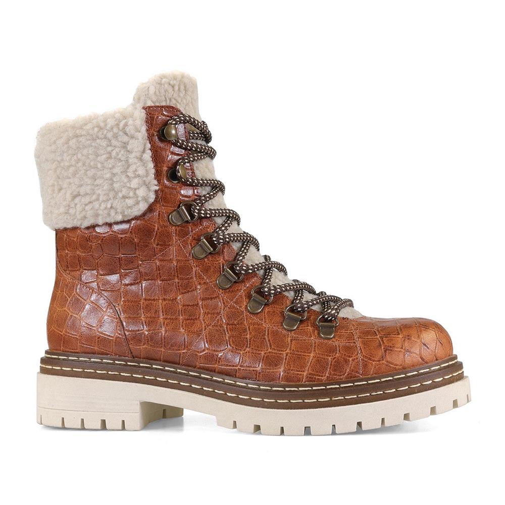 Essential Comfort Boots EE Fit ARLO - Tan Croc