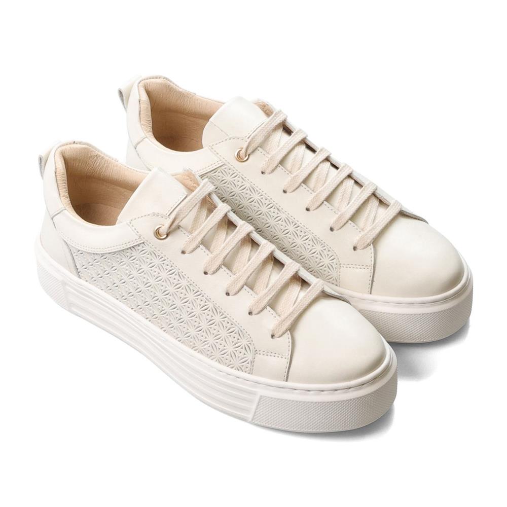 Sport Lux TEAL - Off White Leather