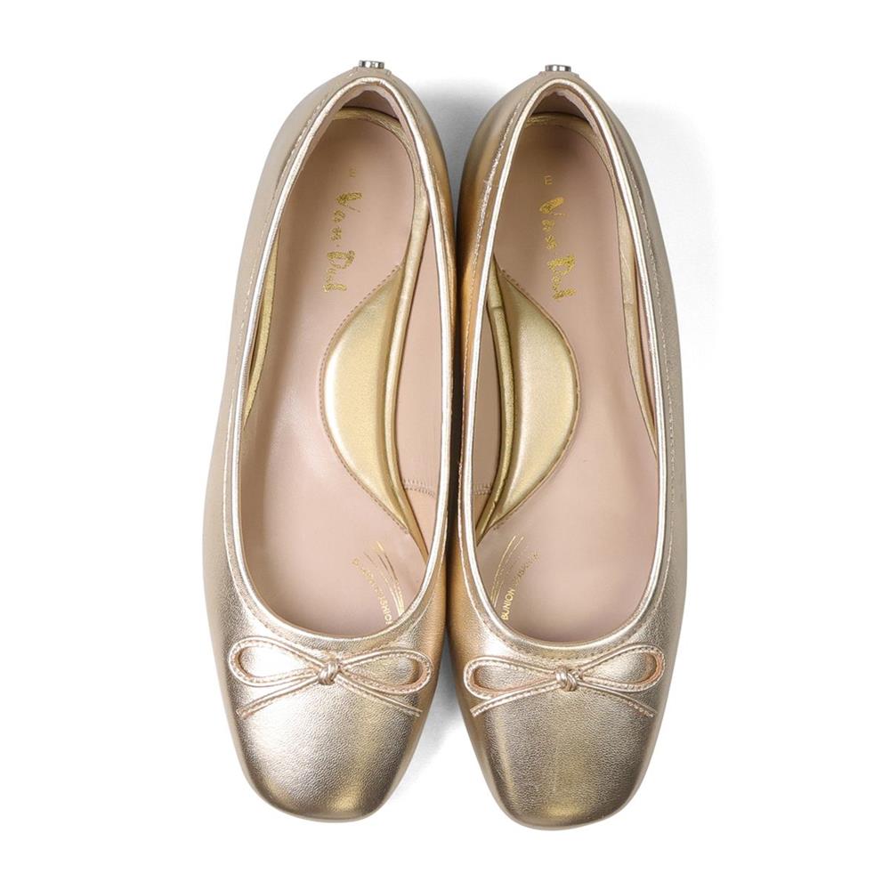 Essential Comfort Flats MILA - Platino Leather