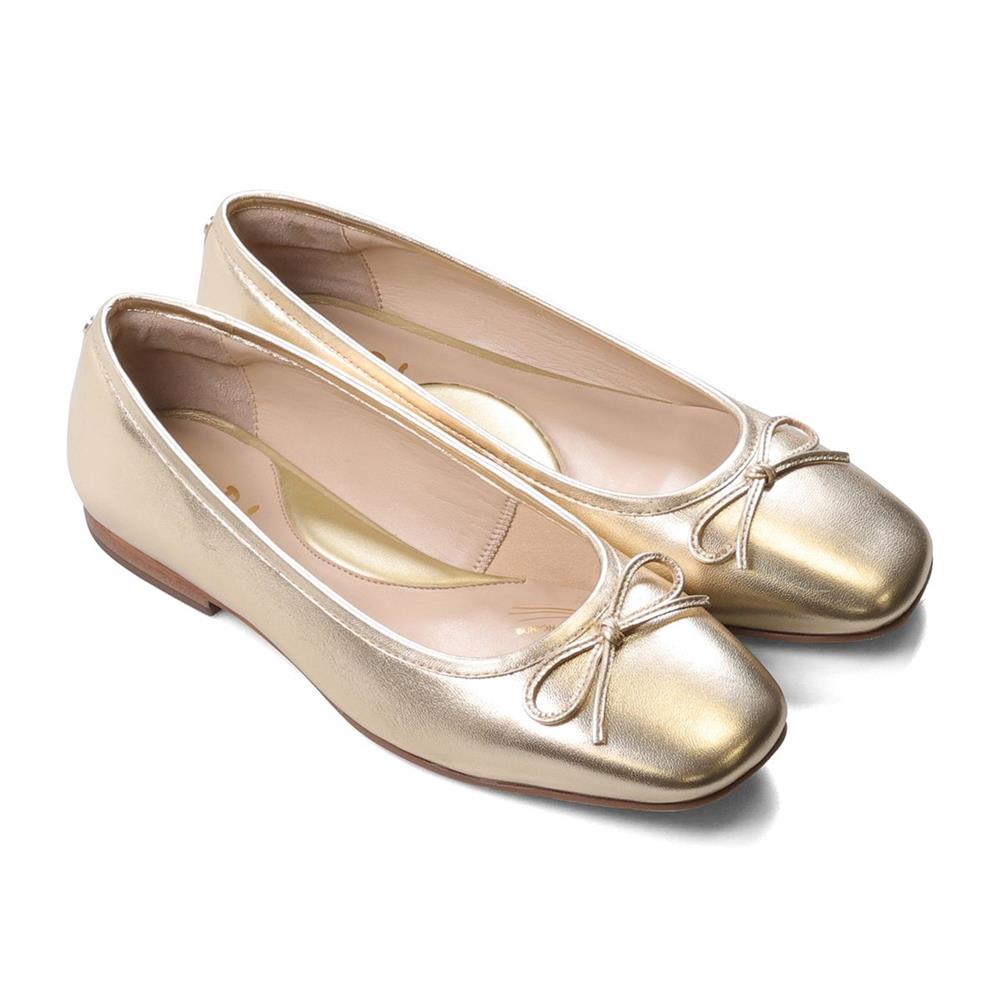 Essential Comfort Flats MILA - Platino Leather