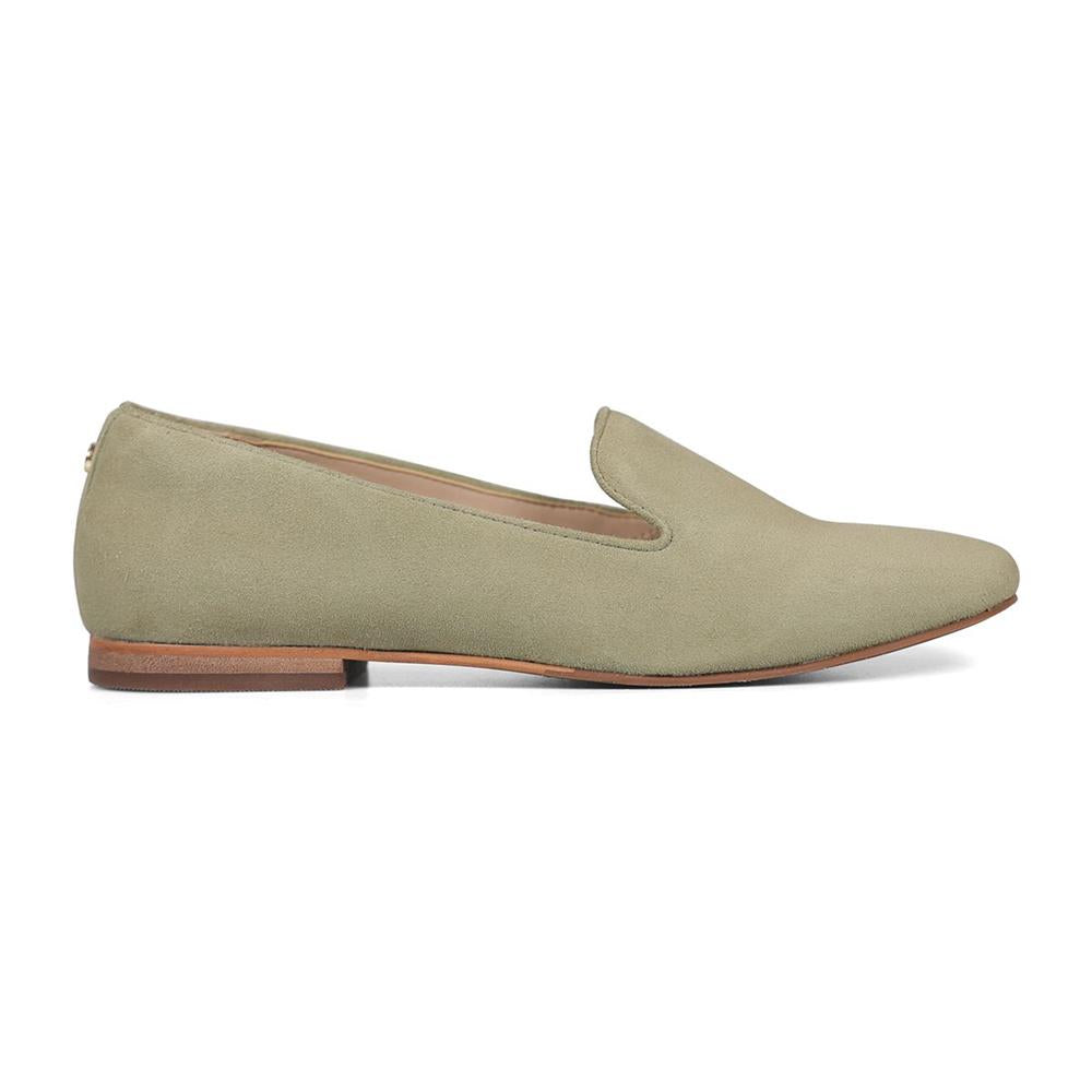 Essential Comfort Flats HALO - Spring Green Suede