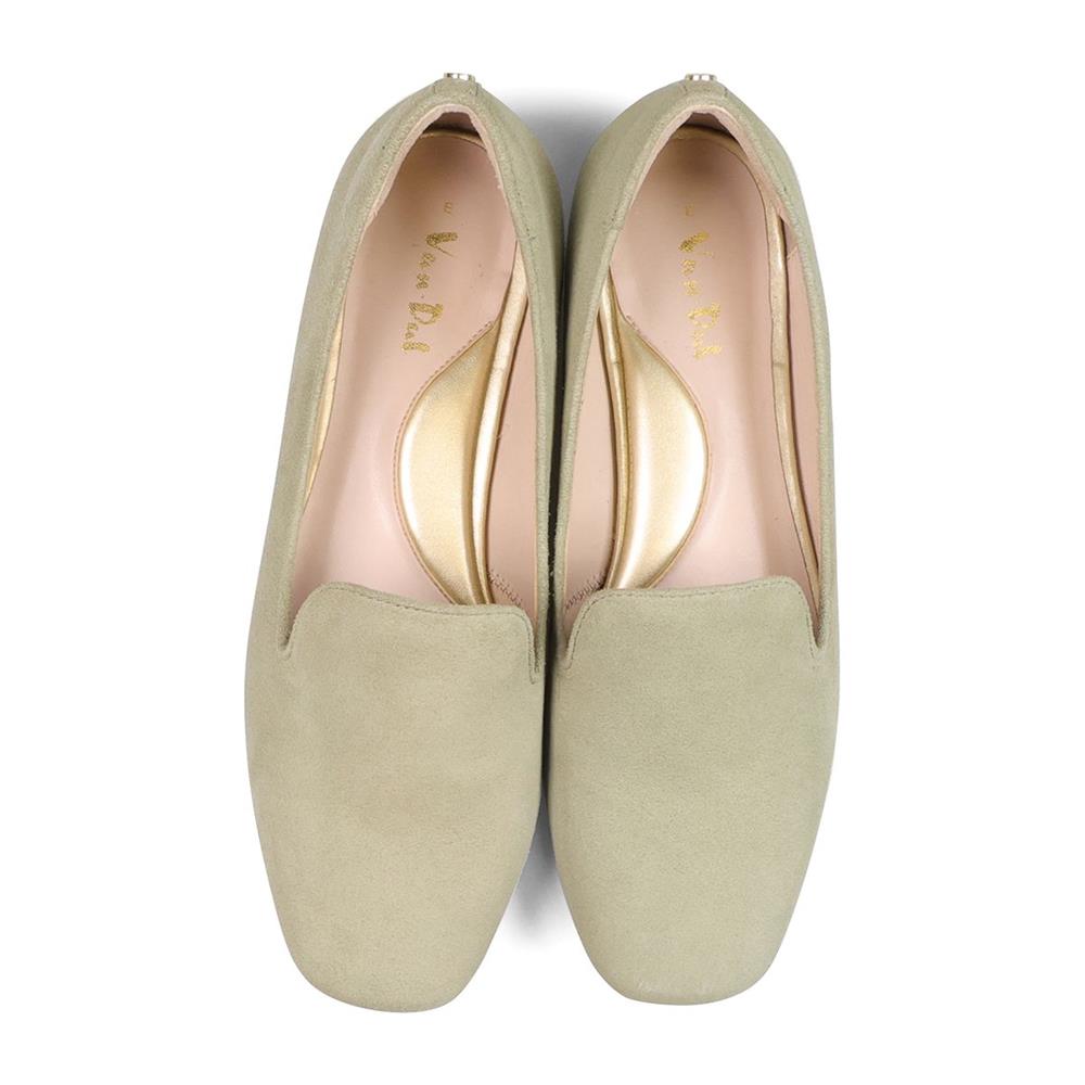 Essential Comfort Flats HALO - Spring Green Suede