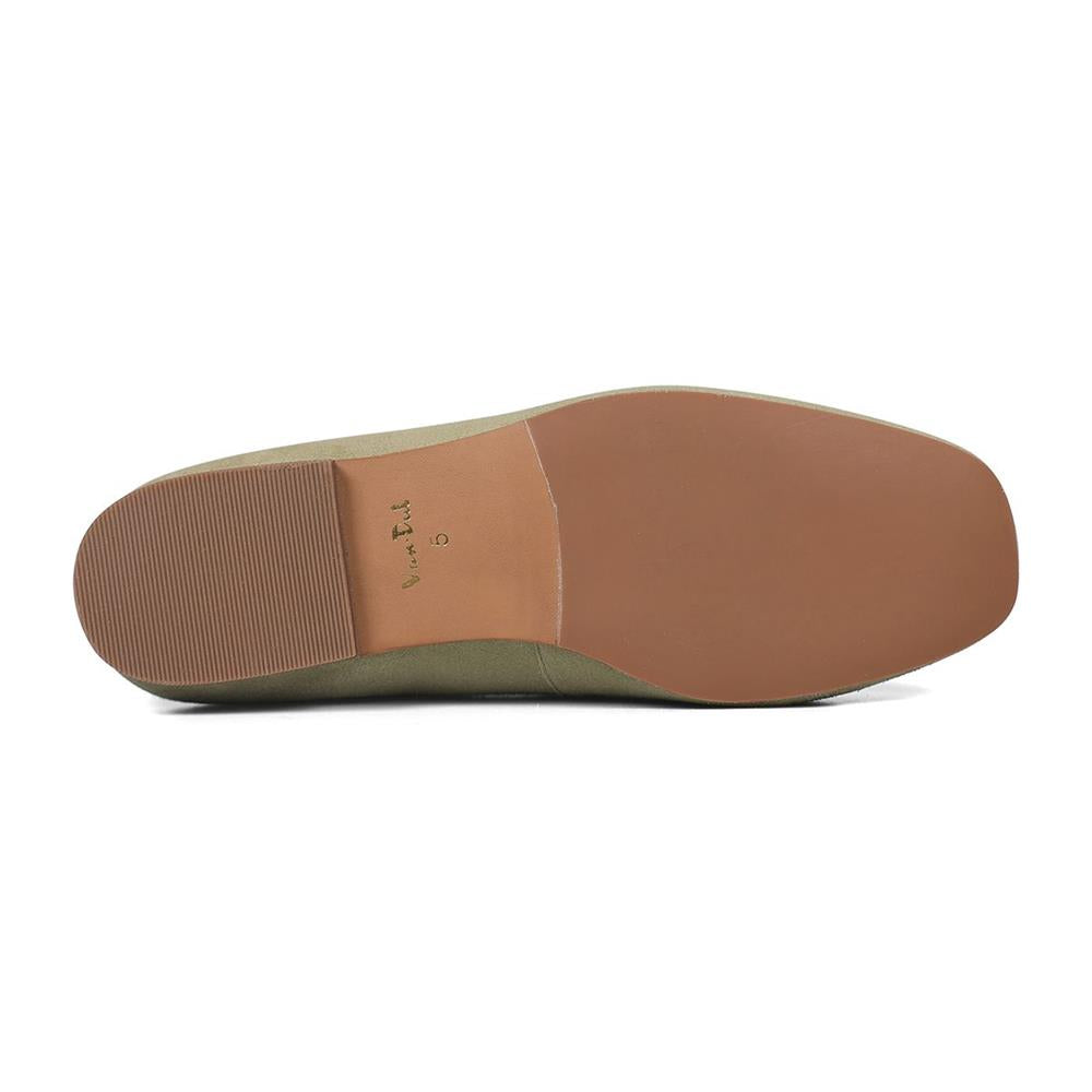 Essential Comfort Flats HALO - Spring Green Suede
