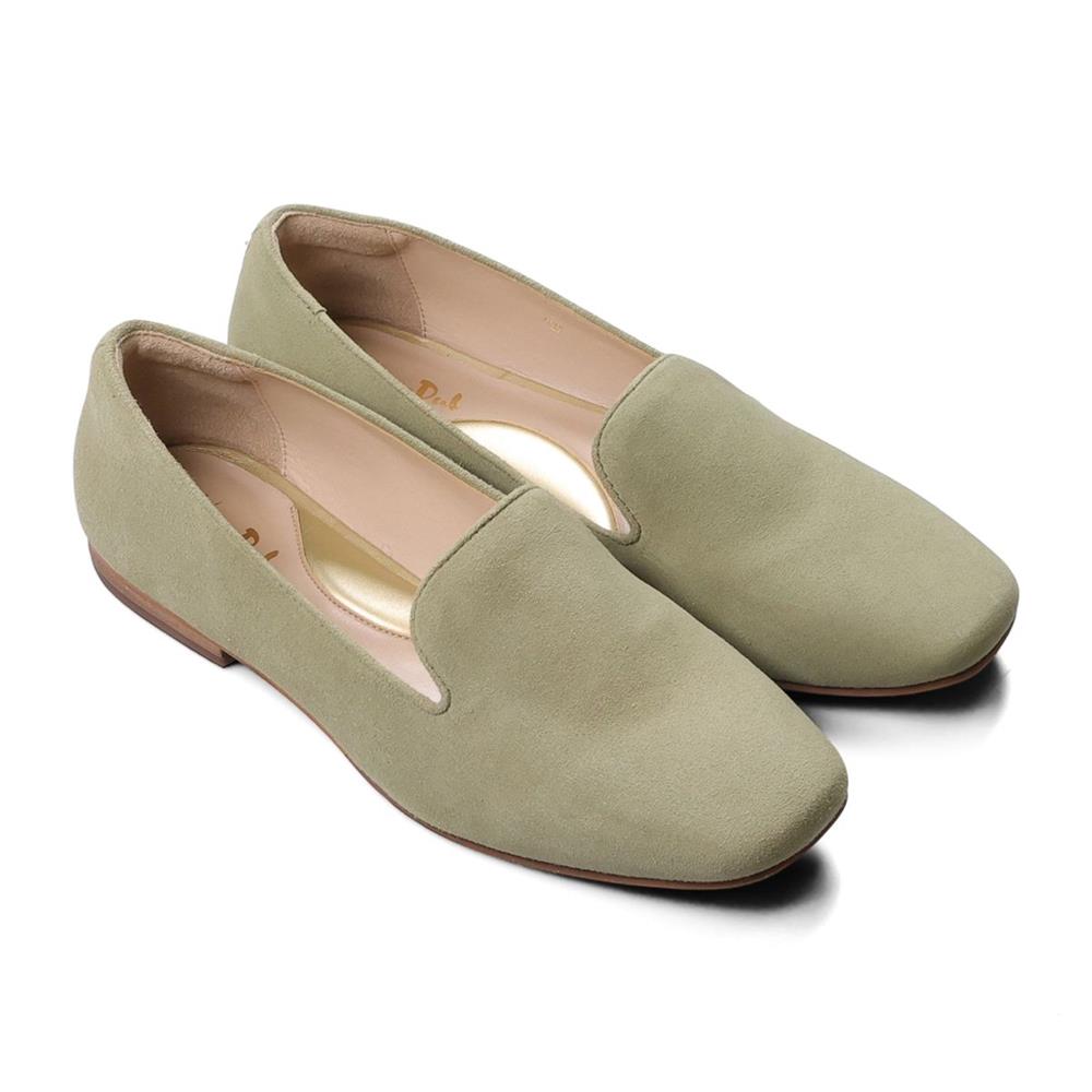 Essential Comfort Flats HALO - Spring Green Suede