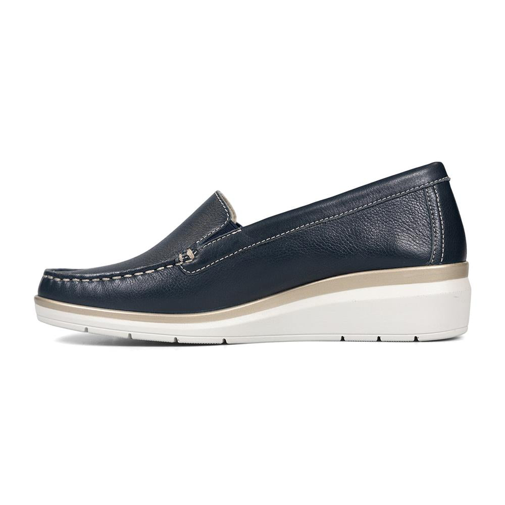 Essential Comfort Flats ARWEN - Navy Leather