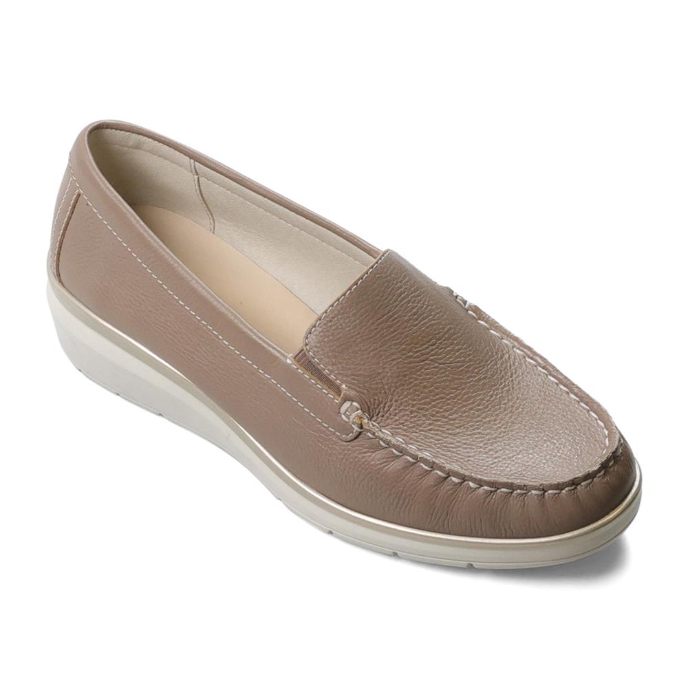 Essential Comfort Flats ARWEN - Mushroom Leather