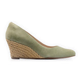 Lux Comfort Wedges ELYSE - Spring Green Suede