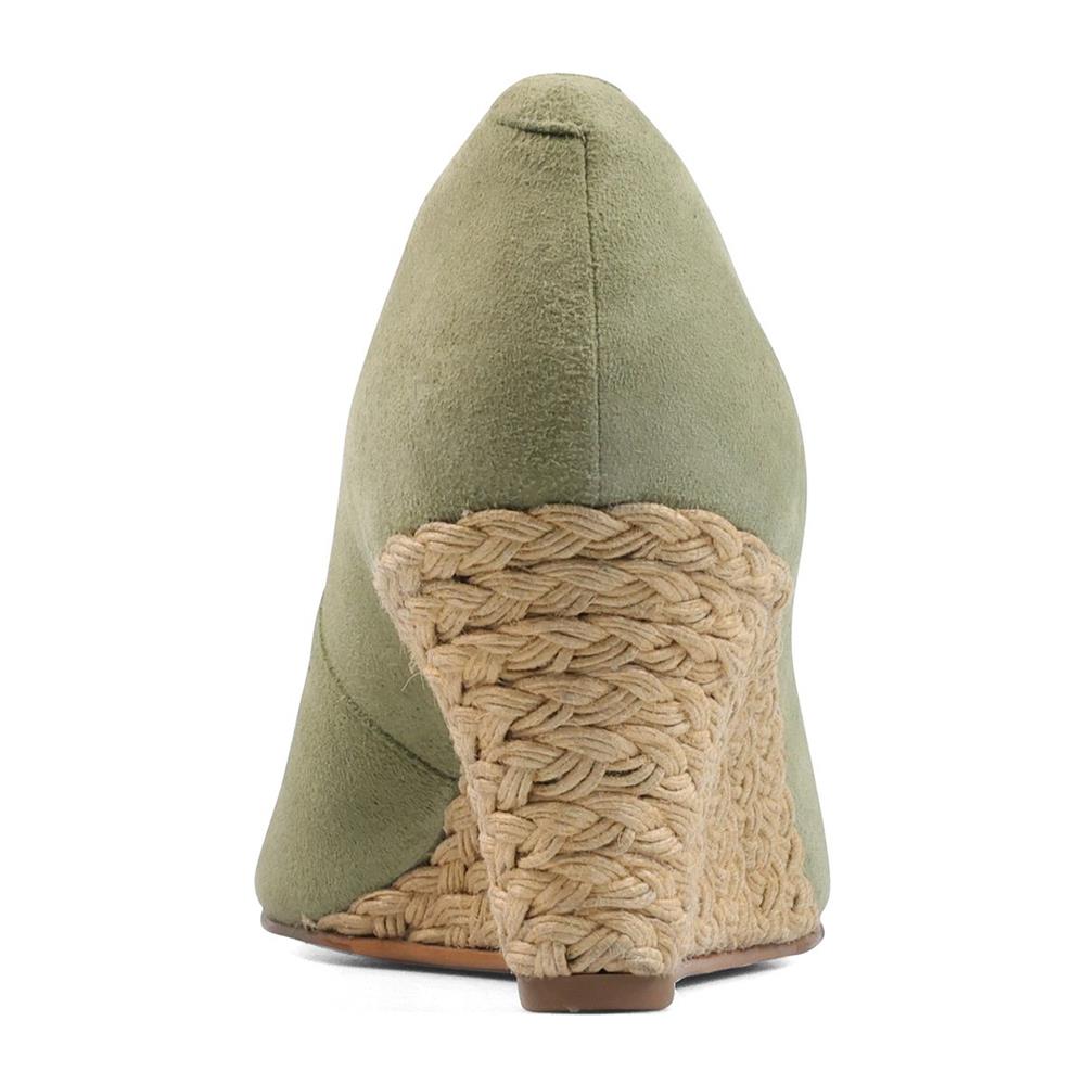 Lux Comfort Wedges ELYSE - Spring Green Suede