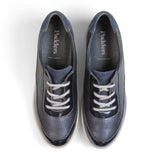 Padders Ladies Comfort 2E Fit ALFORD - Navy Metallic Combi