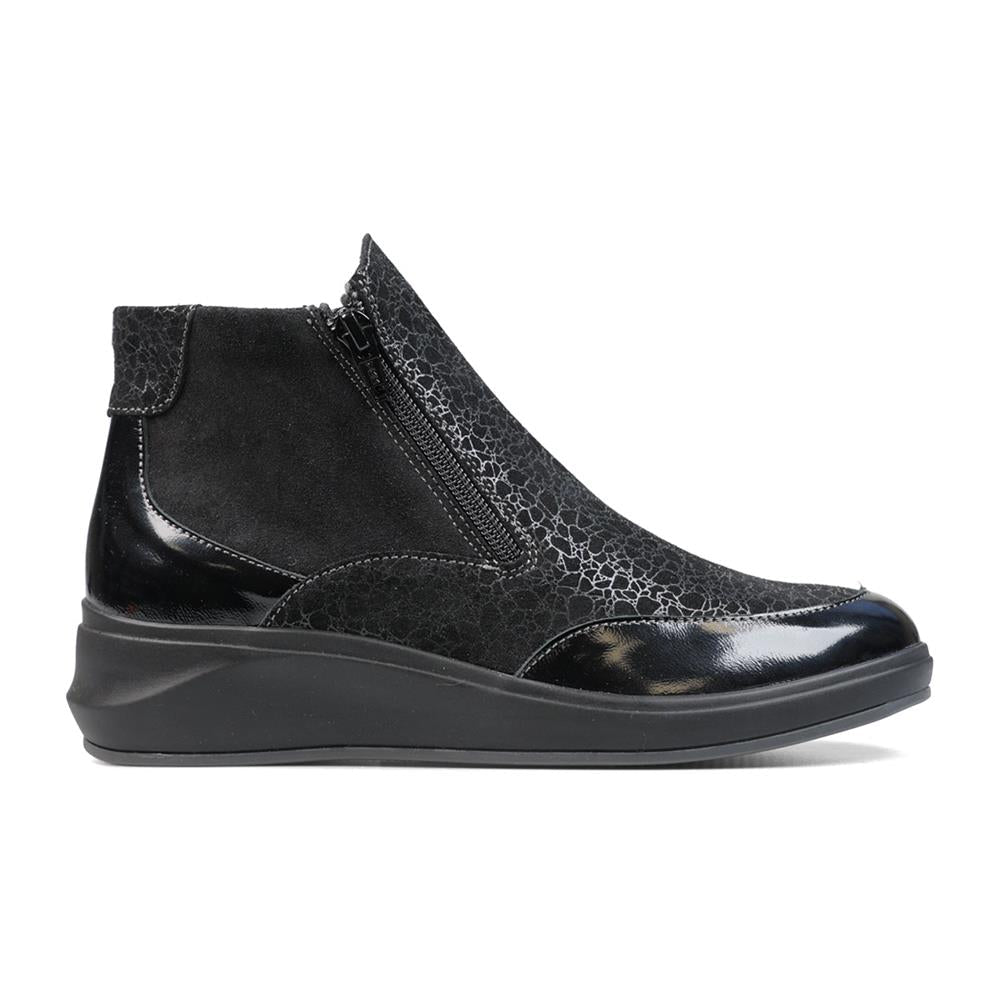 Padders Ladies Comfort 2E Fit HAWES - Black Feature