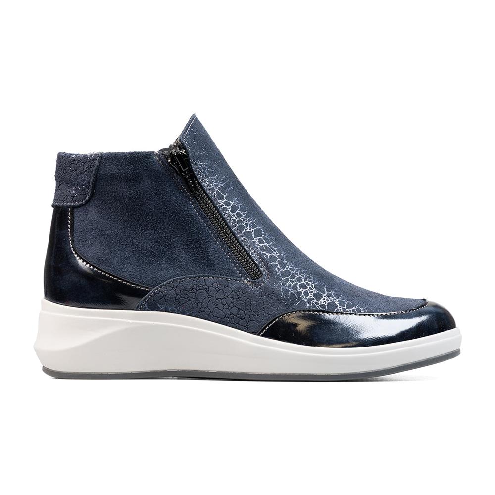 Padders Ladies Comfort 2E Fit HAWES - Navy Feature