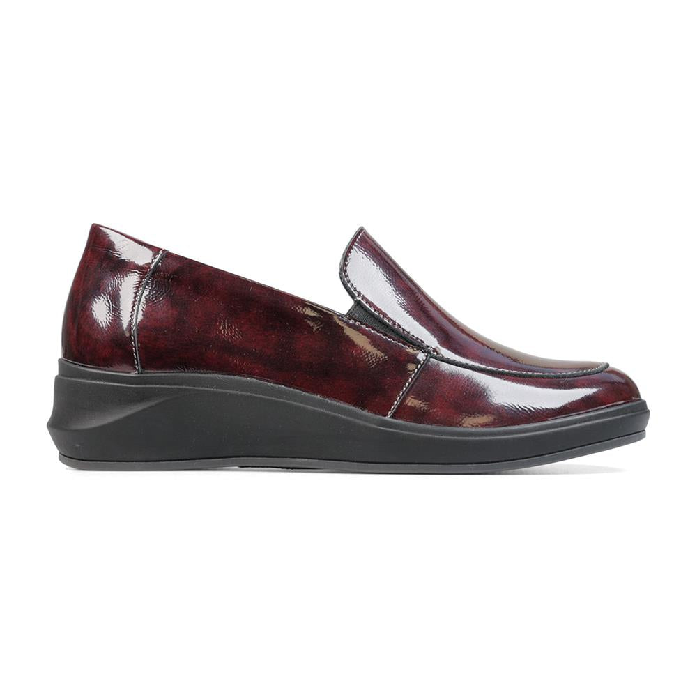 Padders Ladies Comfort 2E Fit LEWES - Burgundy Patent