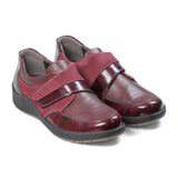 Padders Ladies Comfort 2E Fit MALTBY - Burgundy Suede Combi