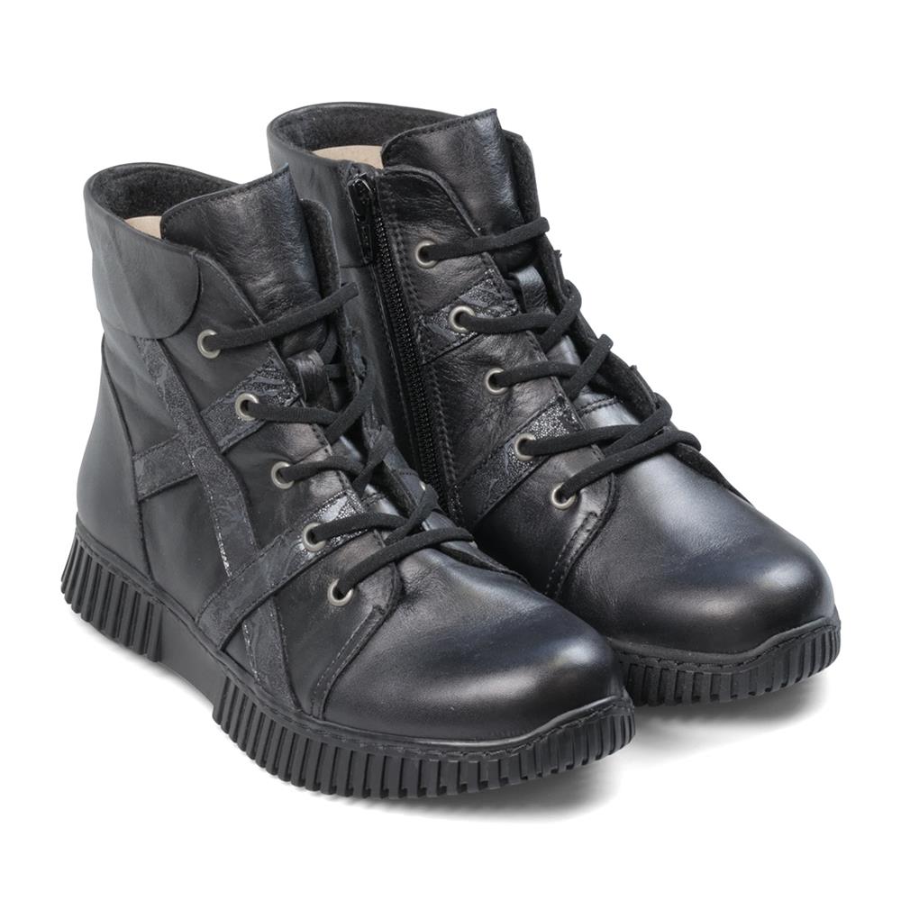 Essential Comfort Boots E Fit FLINT - Black Combi