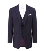 Skopes Men's Wool Blend Navy Stripe Formal Suit Jacket Size 44 - 72