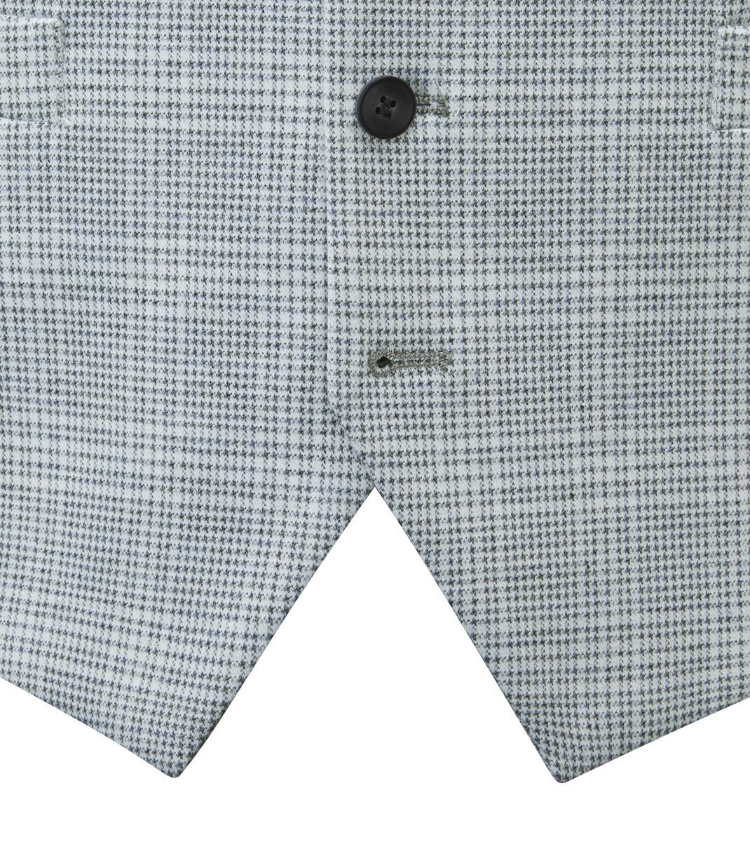 Skopes Aspen Waistcoat For Men in Blue Check Puppytooth, 34R-62R
