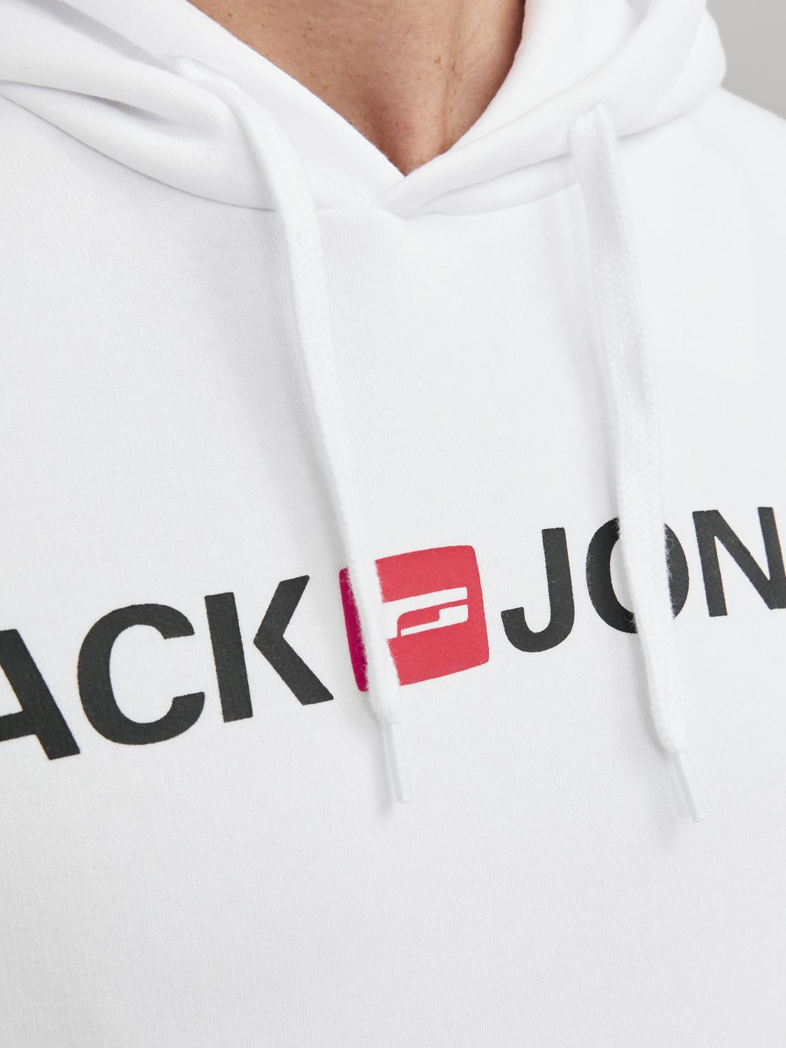 Jack & Jones Old Logo Sweat Hood For Men (JJECORP) in 3 Colours, Large