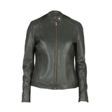 Women's Genuine Leather Jacket | Green