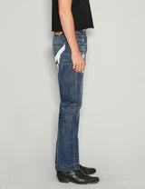 'Love Will Tear Us Apart' Jeans in Blue